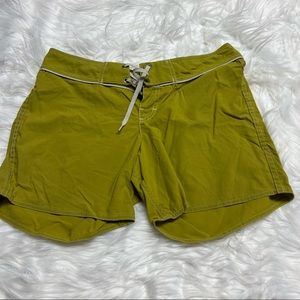 Green Patagonia water shorts